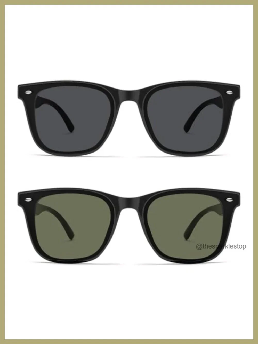 VANLINKER Square Sunglasses UV400 Protection Unisex Retro Low Bridge Fit